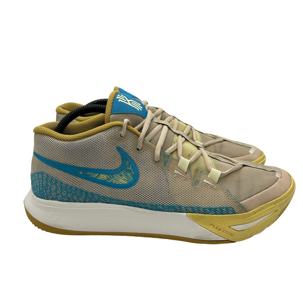 Nike Kyrie Low 5 Shoes Mens Size 11 Tan Blue‎ Air Zoom Basketball Sneakers